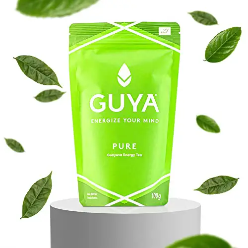 Bio Guayusa Tee lose (Pure, 100% Guayusa) | 100g für 40 Tassen | Energize Your Mind | Kaffee Alternative | Natürliches Koffein, L-Theanin, Theobromin & Theophyllin