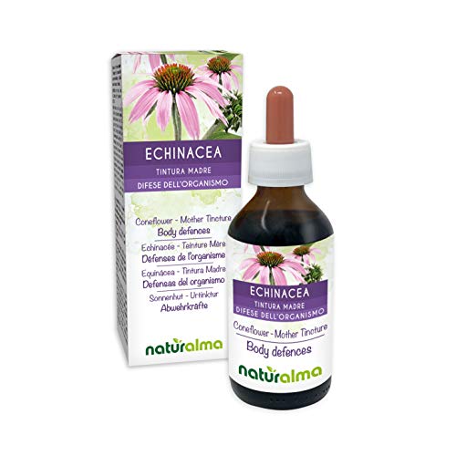 Sonnenhut (Echinacea angustifolia) Wurzeln Alkoholfreier Urtinktur Naturalma | Flüssig-Extrakt Tropfen 100 ml | Nahrungsergänzungsmittel | Veganer