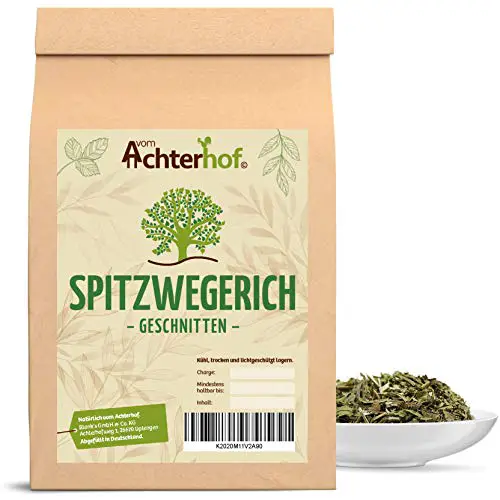 250 g Spitzwegerichblätter geschnitten Juglandis Fol. conc. Spitzwegerich-Tee natürlich vom-Achterhof