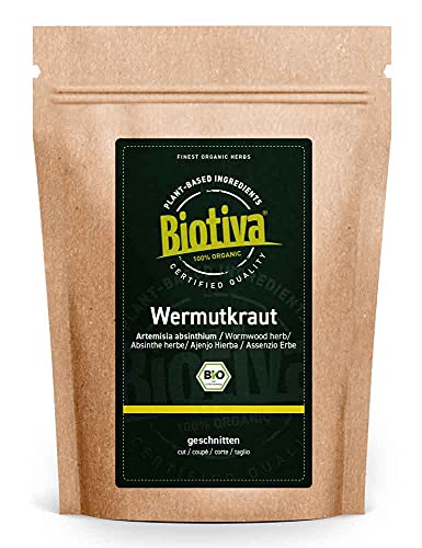 Wermutkraut Tee Bio 250g - Wermuttee - Artemisia Absinthium - 100% pur - Abgefüllt und kontrolliert in Deutschland (DE-ÖKO-005)…