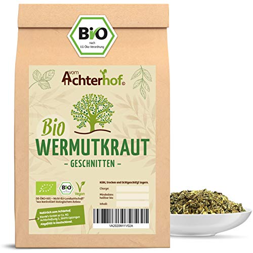 Wermutkraut geschnitten Bio 500g | Bitterkraut | Wermutkraut-Tee | Wermut geschnitten als aromatisches Würzmittel oder Tee | vom Achterhof