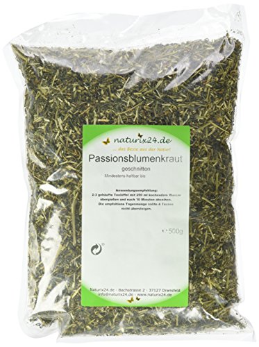 Naturix24 Passionsblumen Tee, Passionsblumenkraut geschnitten, 1er Pack (1 x 500 g)