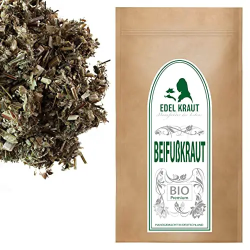 Beifuß Tee BIO 500g | EDEL KRAUT - PREMIUM Beifuß getrocknet - 100% reines Beifusskraut (mugwort herb) für Artemisia Tee BIO