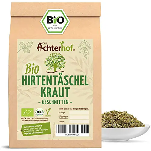 BIO Hirtentäschelkraut getrocknet geschnitten (250g) vom-Achterhof Hirtentäschel-Tee - Shepherds purse herb organic
