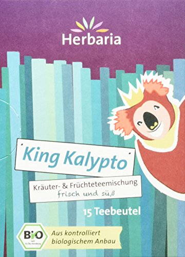 Herbaria 'King Kalypto' Tee bio 15 Filterbeutel, 4er Pack (4 x 30 g)